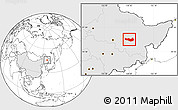 Blank Location Map of Fangzheng, highlighted country