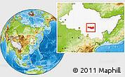 Physical Location Map of Fangzheng, highlighted parent region