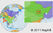 Political Location Map of Fangzheng