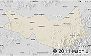 Shaded Relief Map of Fangzheng, desaturated