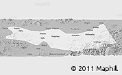 Gray Panoramic Map of Fangzheng