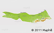Physical Panoramic Map of Fangzheng, cropped outside