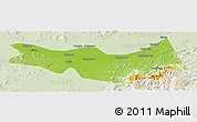 Physical Panoramic Map of Fangzheng, lighten