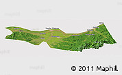 Satellite Panoramic Map of Fangzheng, cropped outside