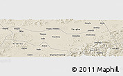 Shaded Relief Panoramic Map of Fangzheng