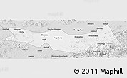 Silver Style Panoramic Map of Fangzheng