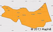 Political Simple Map of Fangzheng, cropped outside