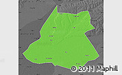 Political Map of Fuyu, darken, desaturated