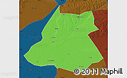 Political Map of Fuyu, darken