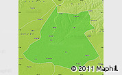 Political Map of Fuyu, physical outside