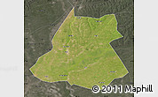 Satellite Map of Fuyu, darken, semi-desaturated