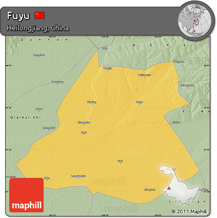 Savanna Style Map of Fuyu