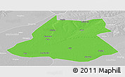 Political Panoramic Map of Fuyu, lighten, desaturated