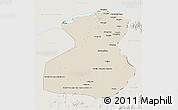 Shaded Relief 3D Map of Fuyuan, lighten
