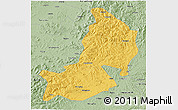 Savanna Style 3D Map of Hailin
