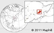 Blank Location Map of Hailin