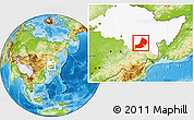 Physical Location Map of Hailin, highlighted parent region