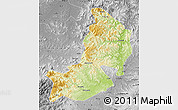 Physical Map of Hailin, desaturated