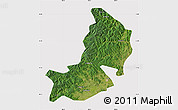 Satellite Map of Hailin, cropped outside