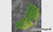 Satellite Map of Hailin, desaturated