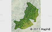 Satellite Map of Hailin, lighten