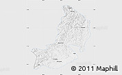 Silver Style Map of Hailin, single color outside