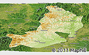 Physical Panoramic Map of Hailin, satellite outside