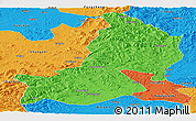 Political Panoramic Map of Hailin