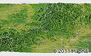 Satellite Panoramic Map of Hailin