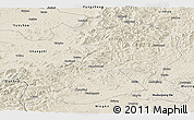 Shaded Relief Panoramic Map of Hailin