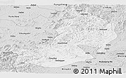 Silver Style Panoramic Map of Hailin