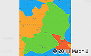 Political Simple Map of Hailin