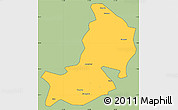 Savanna Style Simple Map of Hailin, cropped outside