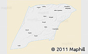 Classic Style 3D Map of Hailun, single color outside