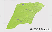 Physical 3D Map of Hailun, cropped outside