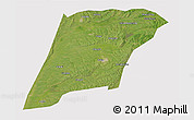 Satellite 3D Map of Hailun, cropped outside