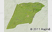 Satellite 3D Map of Hailun, lighten