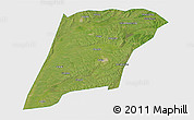 Satellite 3D Map of Hailun, single color outside