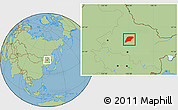 Savanna Style Location Map of Hailun
