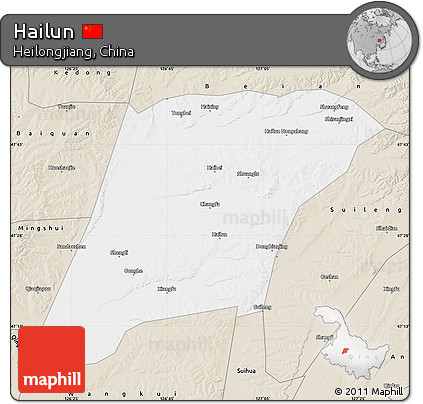 Classic Style Map of Hailun