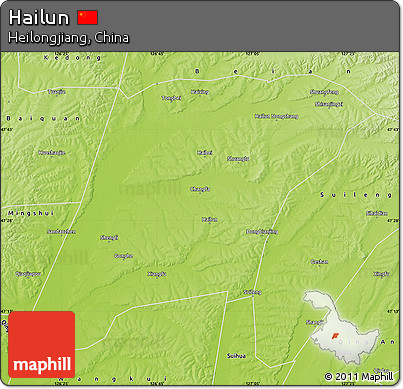 Physical Map of Hailun