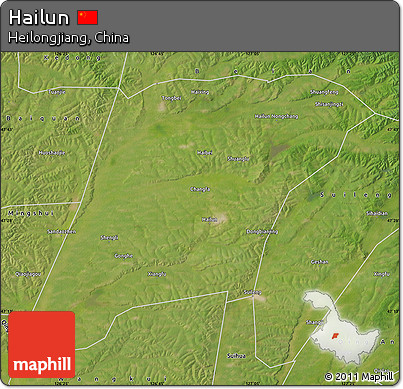 Satellite Map of Hailun