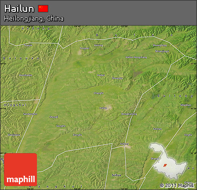 Satellite Map of Hailun