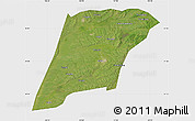 Satellite Map of Hailun, single color outside