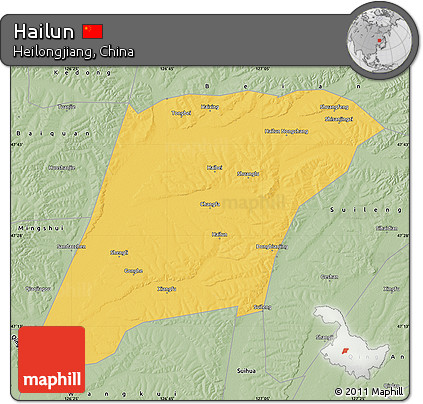 Savanna Style Map of Hailun