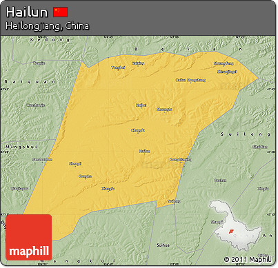 Savanna Style Map of Hailun