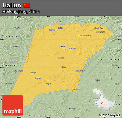 Savanna Style Map of Hailun