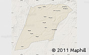 Shaded Relief Map of Hailun, lighten