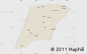 Shaded Relief Map of Hailun, single color outside