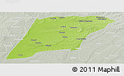 Physical Panoramic Map of Hailun, lighten, semi-desaturated